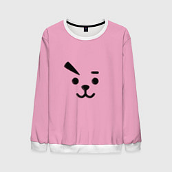 Свитшот мужской BT21 Cooky, цвет: 3D-белый