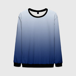Мужской свитшот Бело синий градиент