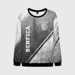 Свитшот мужской Benfica - grey gradient вертикально, цвет: 3D-черный
