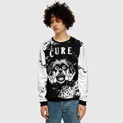 Свитшот мужской The Cure рок пес, цвет: 3D-черный — фото 2