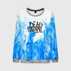 Свитшот мужской Dead by april fire blue, цвет: 3D-меланж