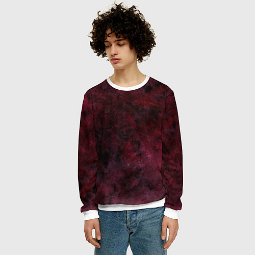 Мужской свитшот Кровавое небо / 3D-Белый – фото 3
