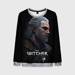 Свитшот мужской The Witcher poster, цвет: 3D-меланж