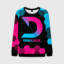 Свитшот мужской Deadlock - neon gradient, цвет: 3D-черный