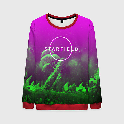 Мужской свитшот Starfield space rpg / 3D-Красный – фото 1