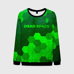 Свитшот мужской Dead Space - green gradient посередине, цвет: 3D-черный