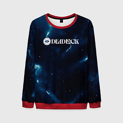 Свитшот мужской Deadlock logo синие молнии, цвет: 3D-красный