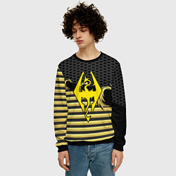 Свитшот мужской Skyrim gold edinion, цвет: 3D-черный — фото 2