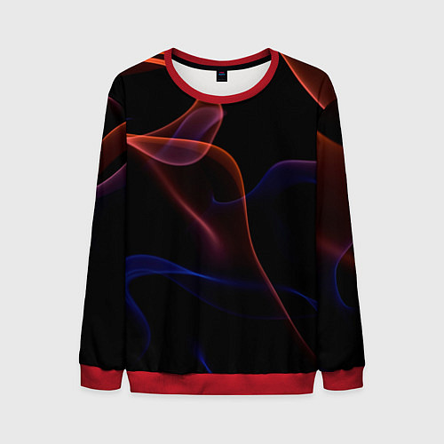 Мужской свитшот Нейросеть пламя огня / 3D-Красный – фото 1