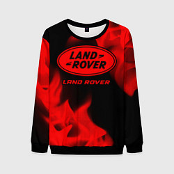 Свитшот мужской Land Rover - red gradient, цвет: 3D-черный