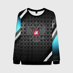 Свитшот мужской Россия герб карбон, цвет: 3D-черный