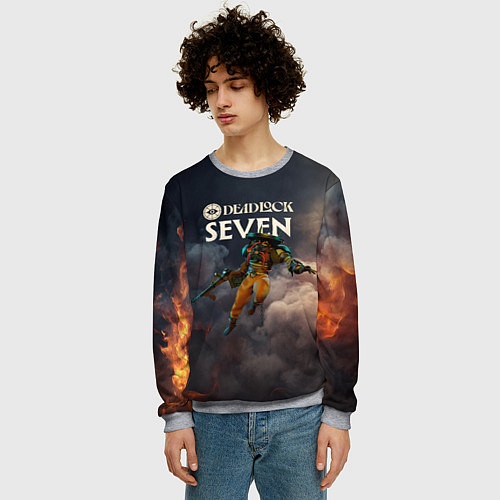Мужской свитшот Deadlock Seven / 3D-Меланж – фото 3
