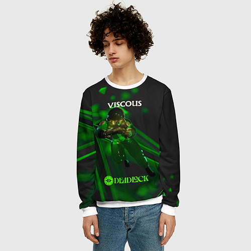 Мужской свитшот Viscous Deadlock / 3D-Белый – фото 3