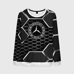 Свитшот мужской Mercedes carbon, цвет: 3D-белый