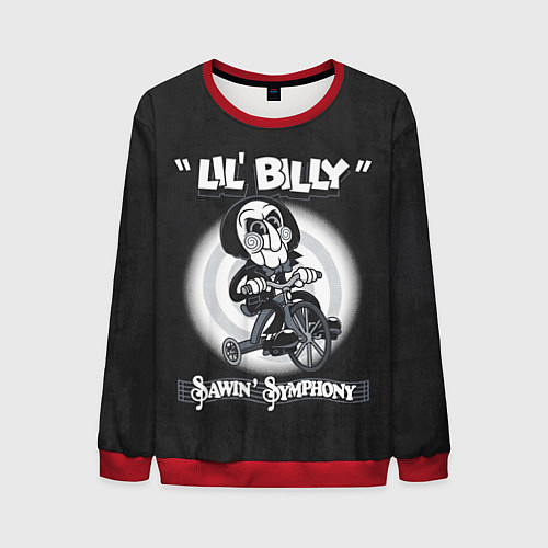 Мужской свитшот Lil Billy - Saw / 3D-Красный – фото 1