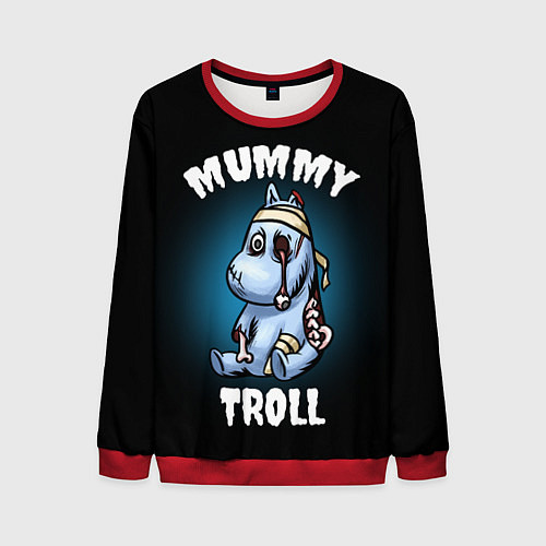 Мужской свитшот Mummy troll / 3D-Красный – фото 1