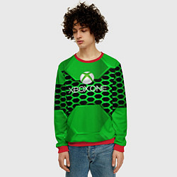 Свитшот мужской Xbox metal game, цвет: 3D-красный — фото 2