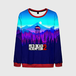 Свитшот мужской Red Dead Redemption rockstar, цвет: 3D-красный