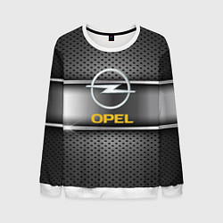 Свитшот мужской Opel carbon metal steel, цвет: 3D-белый