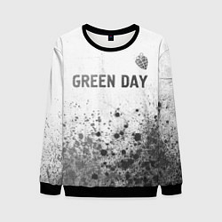 Свитшот мужской Green Day - white gradient посередине, цвет: 3D-черный