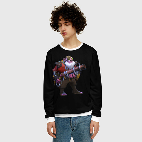 Мужской свитшот Снайпер Dota 2 / 3D-Белый – фото 3