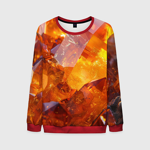 Мужской свитшот Драгоценный камень / 3D-Красный – фото 1