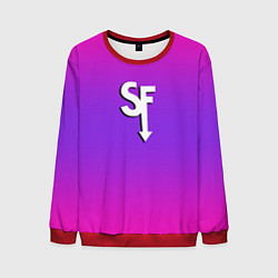 Свитшот мужской Sally Face neon gradient, цвет: 3D-красный