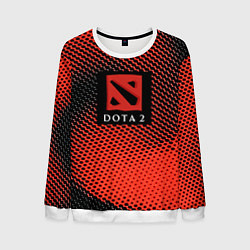 Свитшот мужской DOTA 2 краски абстракция, цвет: 3D-белый