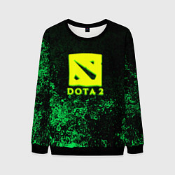 Свитшот мужской DOTA2 кислотное лого краски, цвет: 3D-черный