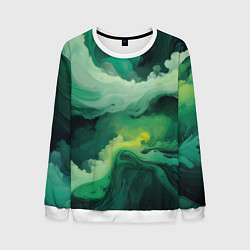 Мужской свитшот Изумрудные волны