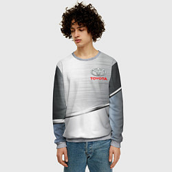 Свитшот мужской Toyota metalic brend, цвет: 3D-меланж — фото 2