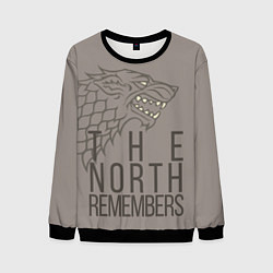 Свитшот мужской The North Remembers game of thrones, цвет: 3D-черный