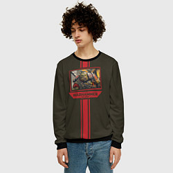 Свитшот мужской Орк воин Warhammer, цвет: 3D-черный — фото 2