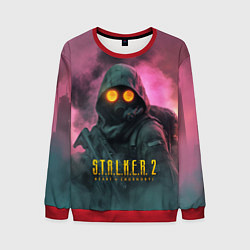 Свитшот мужской Stalker 2 радиоактивный дым, цвет: 3D-красный