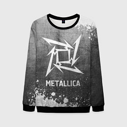 Свитшот мужской Metallica - grey gradient, цвет: 3D-черный