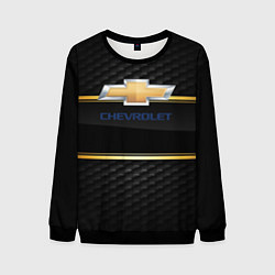 Свитшот мужской Chevrolet auto steel, цвет: 3D-черный
