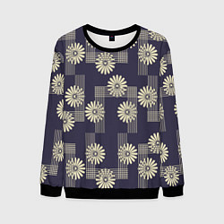 Мужской свитшот Цветочный геометрический узор