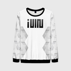 Свитшот мужской Gidle white poly, цвет: 3D-черный