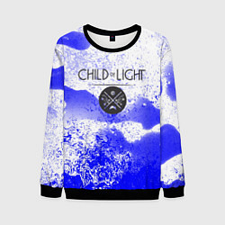 Свитшот мужской Child of Light брызги красок, цвет: 3D-черный