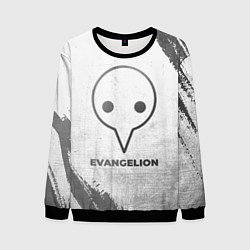 Свитшот мужской Evangelion - white gradient, цвет: 3D-черный