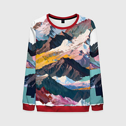 Свитшот мужской Искусство гор, цвет: 3D-красный