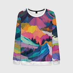 Мужской свитшот Красочные горы