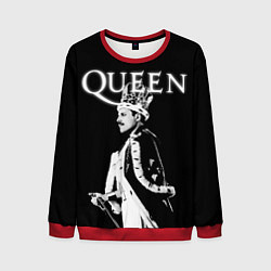 Свитшот мужской Queen Freddie Mercury король, цвет: 3D-красный