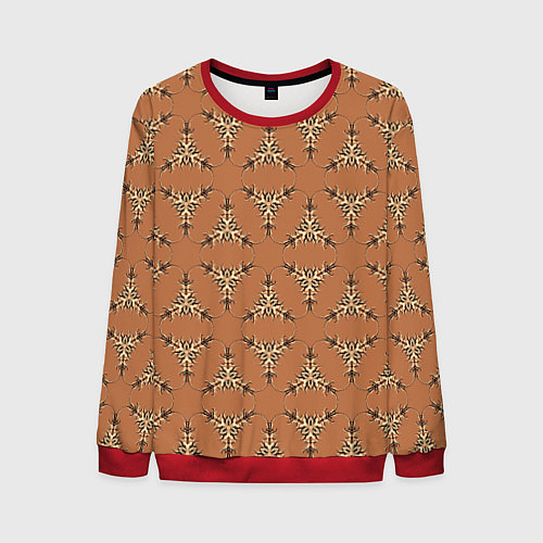 Мужской свитшот Сухоцветы / 3D-Красный – фото 1