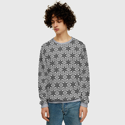 Мужской свитшот Бадьян / 3D-Меланж – фото 3