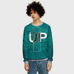 Свитшот мужской Мотивационный лозунг, цвет: 3D-меланж — фото 2