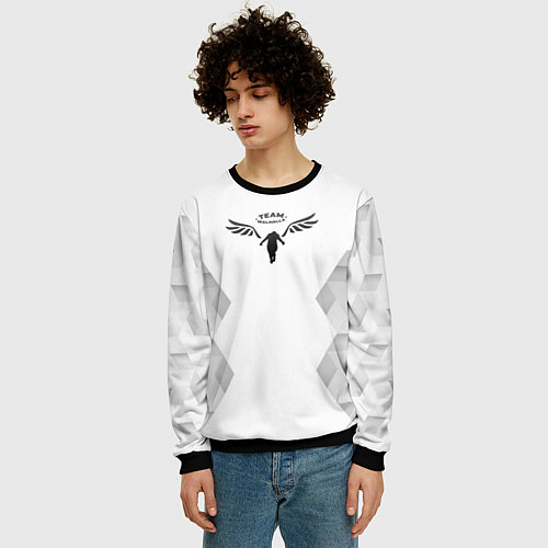 Мужской свитшот Tokyo Revengers white poly / 3D-Черный – фото 3