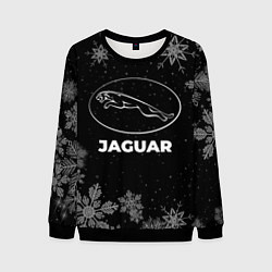 Свитшот мужской Снежный Jaguar, цвет: 3D-черный