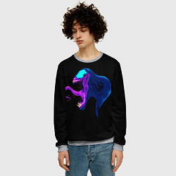 Свитшот мужской Venom head, цвет: 3D-меланж — фото 2