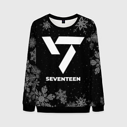 Свитшот мужской Снежный Seventeen, цвет: 3D-черный